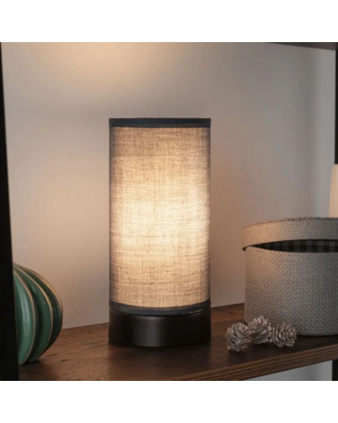 Table lamp 21cm metal and fabric 25W E14