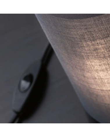 Table lamp 21cm metal and fabric 25W E14