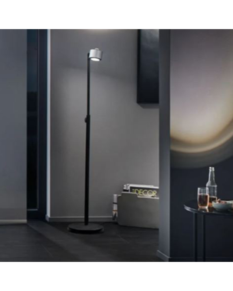 Floor lamp dimmable LED 120-150cm aluminum 8.5W-7W 2700K