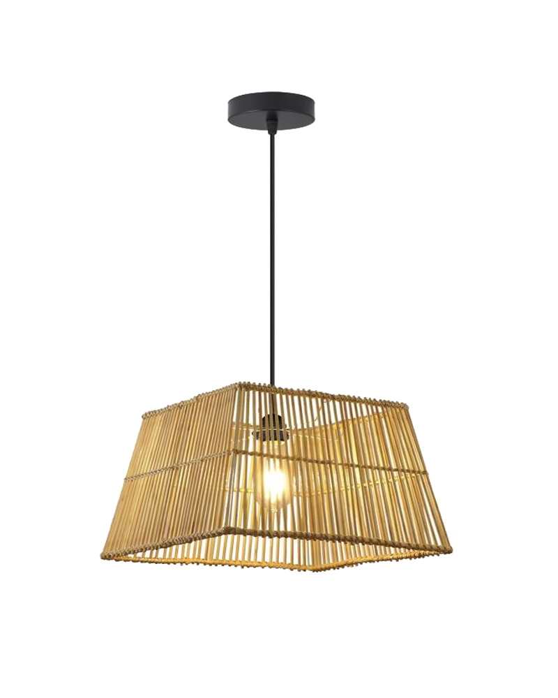 Ceiling lamp shade 40cm natural wicker E27 60W