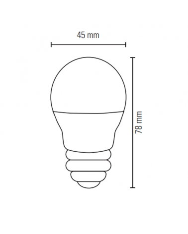 LED round bulb 5W E27