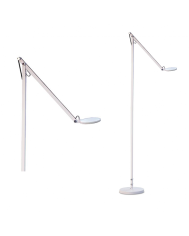 LED floor lamp White LED articulated arm 156-195cm 6W