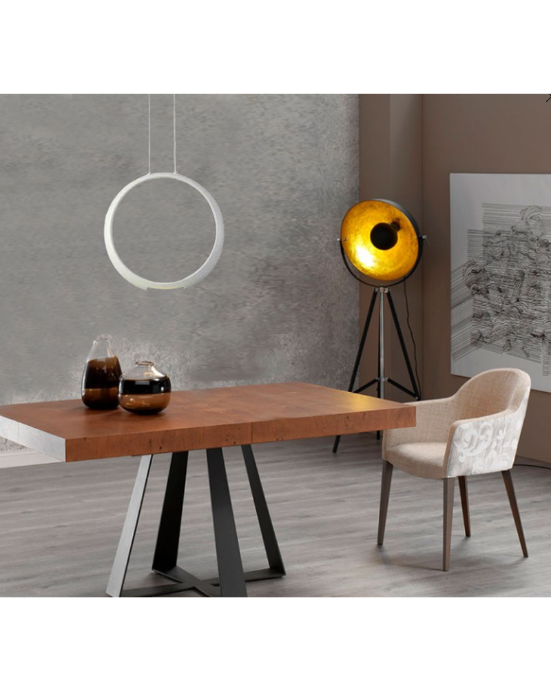 Lámpara de techo LED 50,4cm 23W acrílico acabado blanco 3000K