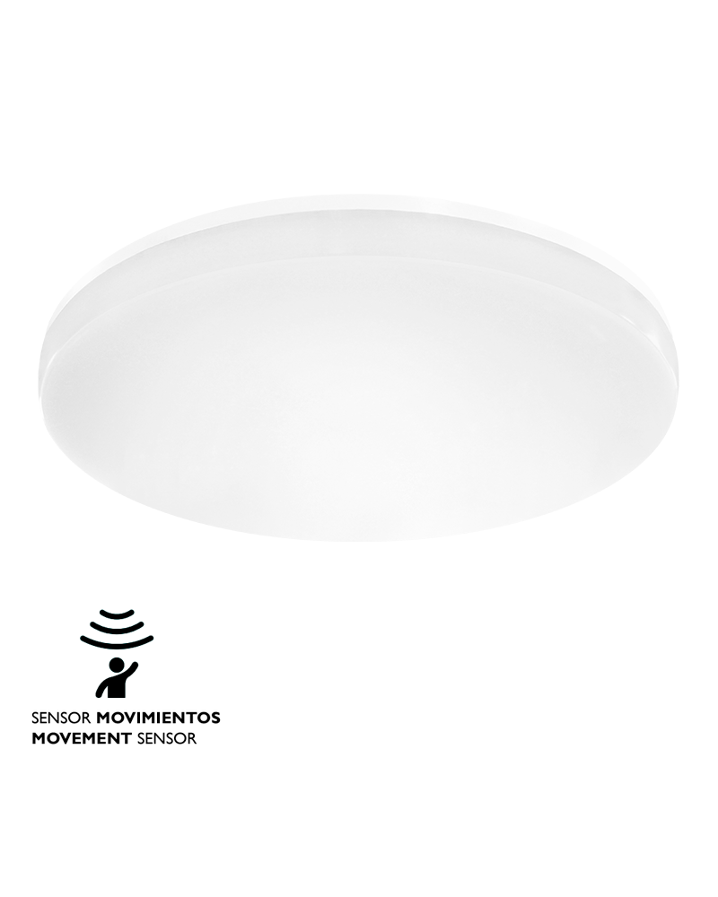 Plafón LED 30W 33 mm sensor movimiento LED para exterior IP65