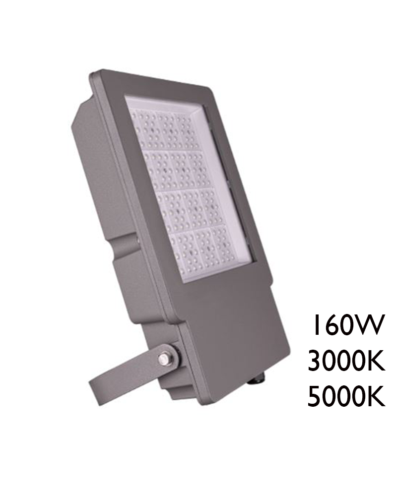 Proyector de exteriores 160W IP65 Gris muy alta luminosidad 50.000 horas