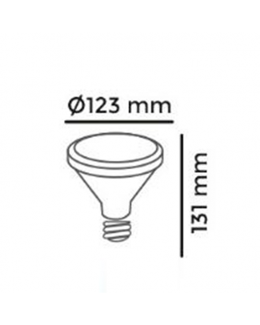 Bombilla PAR38 LED luz lila especial crecimiento plantas 13W E27