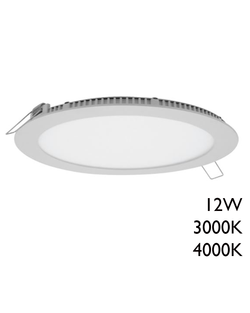 LED Downlight 17cm 12W recessed white frame