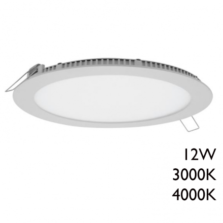 Downlight 17cm 12W LED empotrable marco blanco