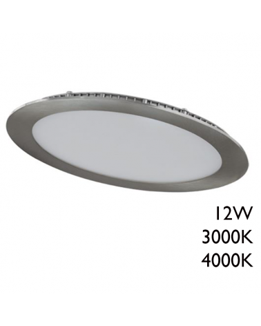 LED Downlight 17cm 12W recessed grey frame