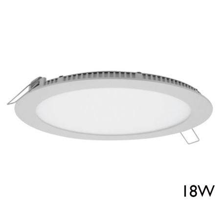 Downlight 22,5cm 18W LED empotrable marco blanco