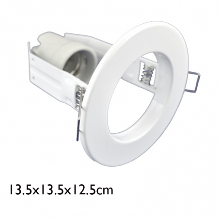 Recessed reflector ring R90 thread E27 with ceramic lamp holder