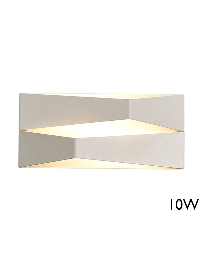 LED wall light 22cm aluminum 10W 3000K