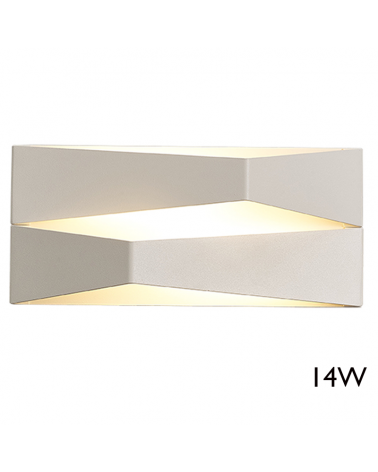 LED wall light 33cm aluminum 14W 3000K