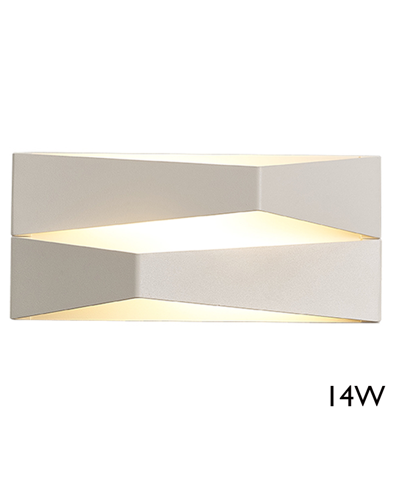 LED wall light 33cm aluminum 14W 3000K