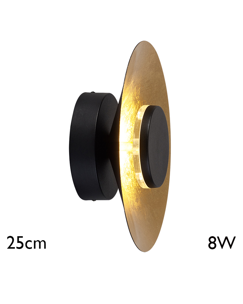 LED wall light 25cm aluminum and iron 8W 3000K