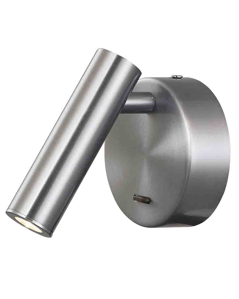 Aplique de pared LED 9cm de diámetro de aluminio 3W 3000K Aplique de pared LED 9cm de diámetro de aluminio 3W 3000K