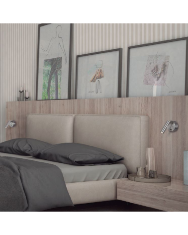 Aplique de pared LED 9cm de diámetro de aluminio 3W 3000K