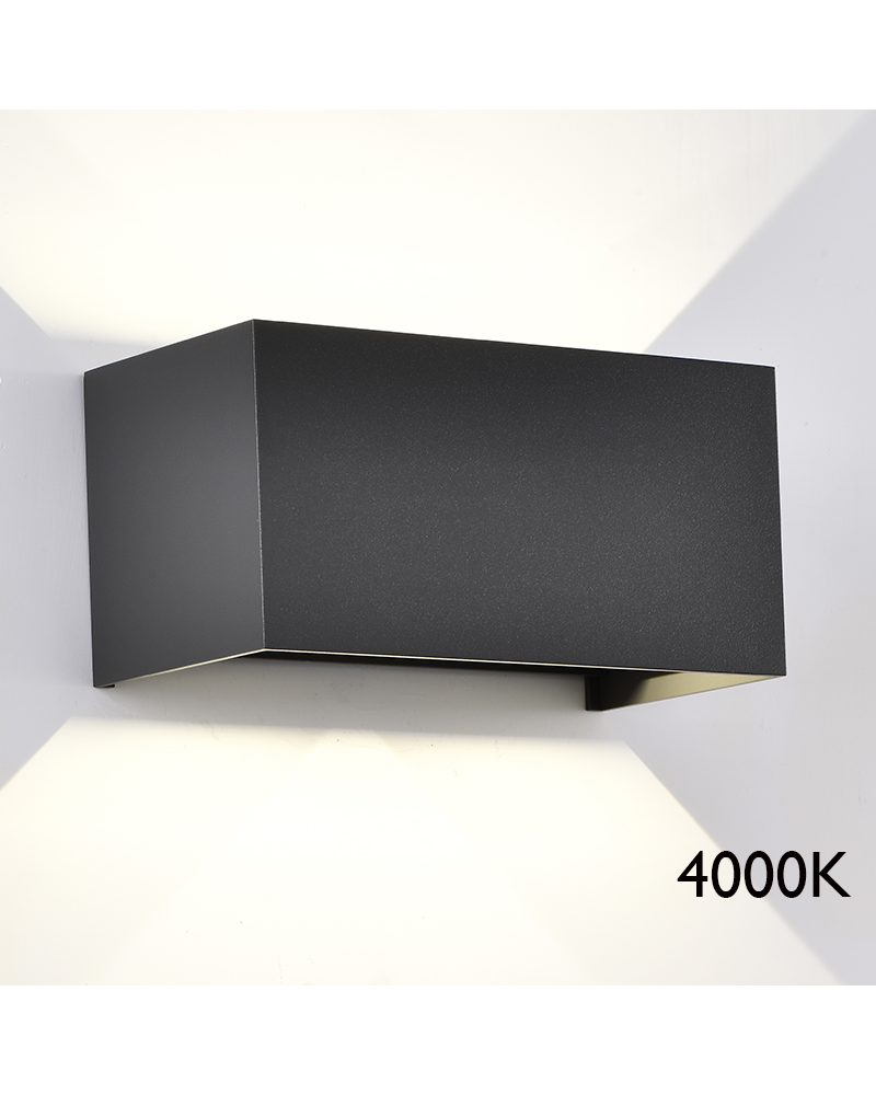 Outdoor wall lamp LED 20cm 4x6W 4000K aluminum IP54