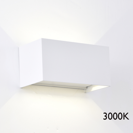 Aplique de exterior LED 20cm 4x6W 3000K de aluminio IP54