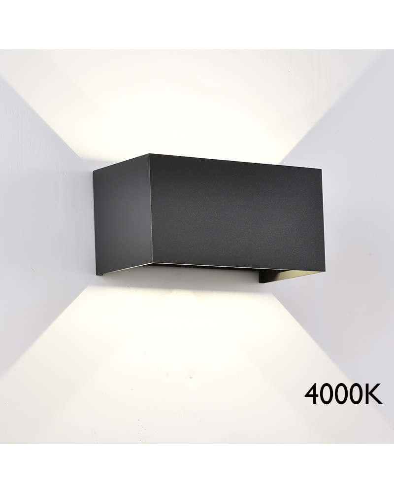 Outdoor wall lamp LED 20cm 4x6W 4000K aluminum IP54