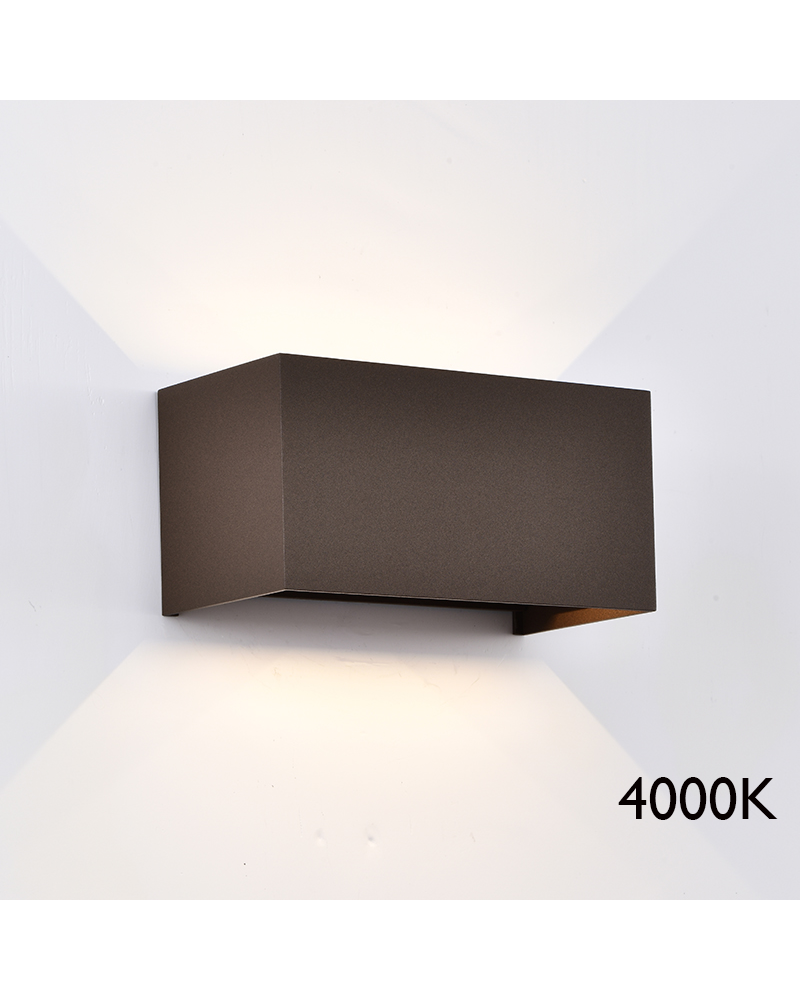 Outdoor wall lamp LED 20cm 4x6W 4000K aluminum IP54