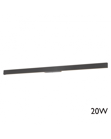 LED outdoor wall light 144cm 20W 3000K aluminum IP54