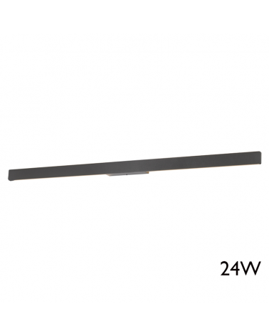 Aplique de exterior LED 144cm 24W 3000K de aluminio IP54