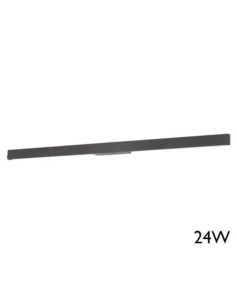 Aplique de exterior LED 144cm 24W 3000K de aluminio IP54