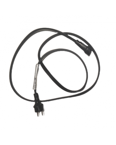 Cable final con enchufe para guirnalda de 2m color negro 230V IP44