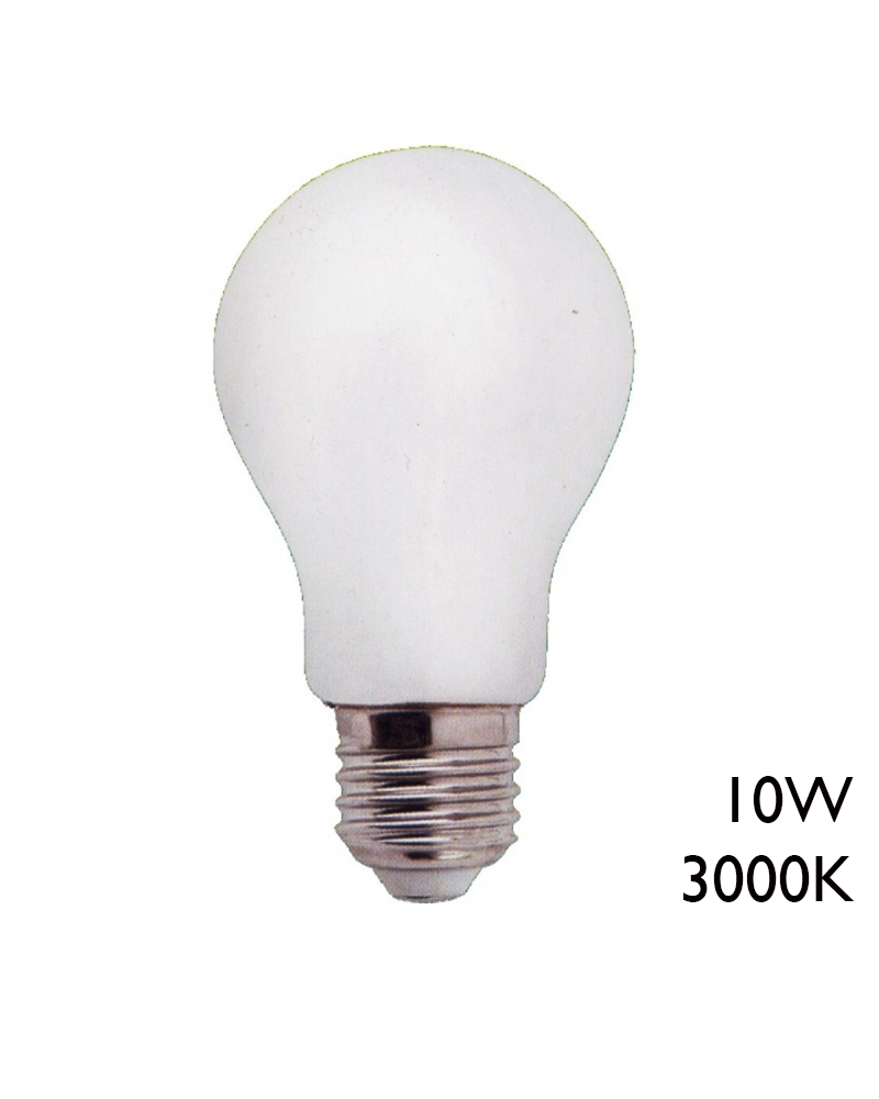 Bombilla Estándar LED mate filamentos 10W E27 3000K 1100Lm