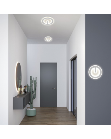 Ceiling lamp 20cm white finish LED 14W 3000K