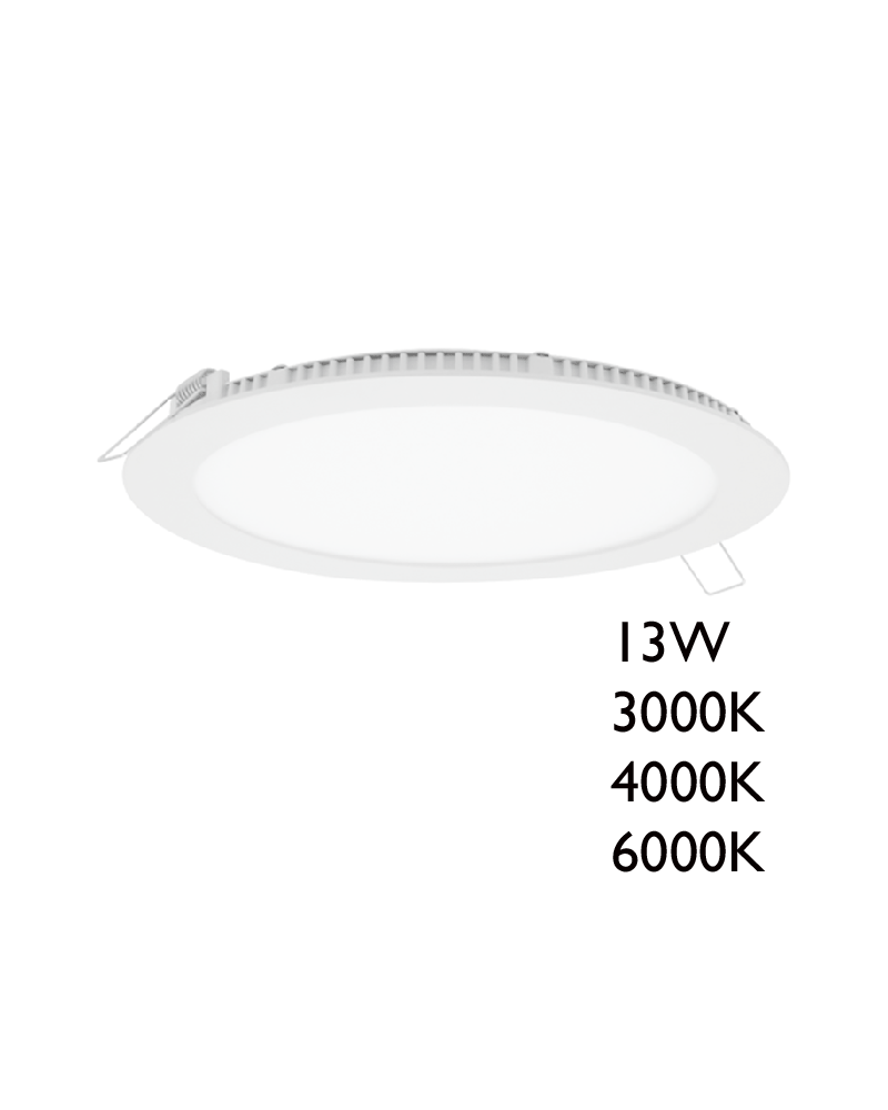 13W LED 17cm recessed thin frame white domestic downlight