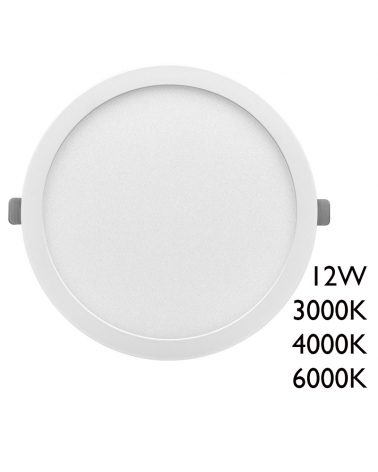 Downlight ceiling lamp16cm round LED 12W surface or recessed white finish