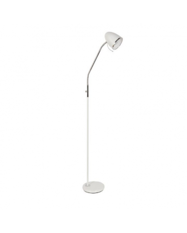 Lámpara de pie 155cm de metal estilo vintage E27 15W blanca