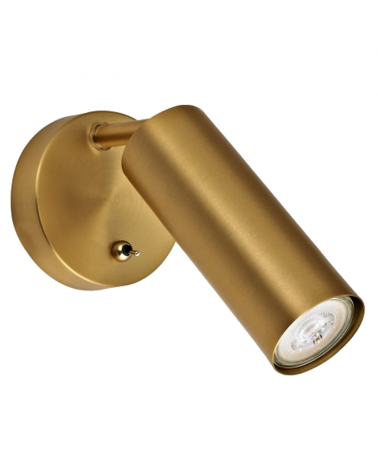 Aplique de pared 23cm de metal 50W GU10 con interruptor