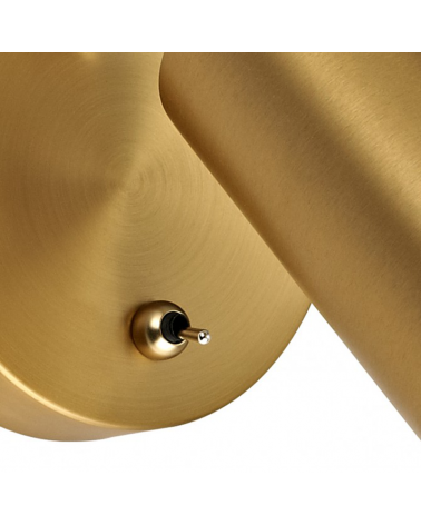 Aplique de pared 23cm de metal 50W GU10 con interruptor