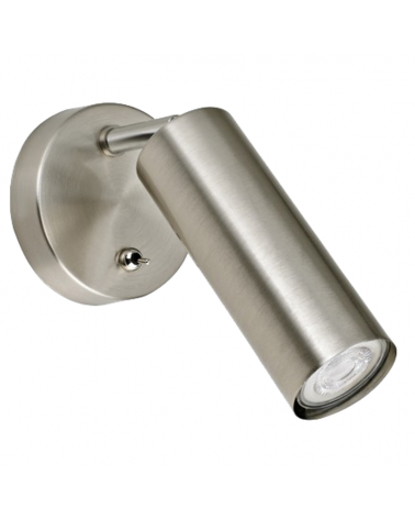 Aplique de pared 23cm de metal 50W GU10 con interruptor