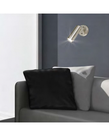 Aplique de pared 23cm de metal 50W GU10 con interruptor