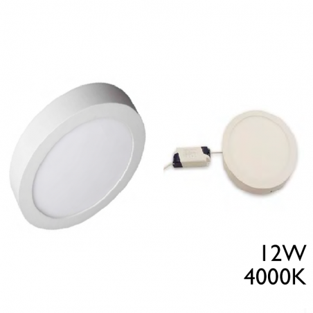 17cm round Downlight surface mount white frame 12W LED aluminum ceiling light