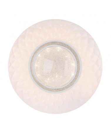Ceiling lamp 49cm LED made of acrylic, metal and glass crystals 30W DIMMABLE Compatible with Alexa