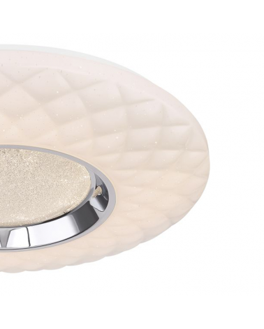 Ceiling lamp 49cm LED made of acrylic, metal and glass crystals 30W DIMMABLE Compatible with Alexa