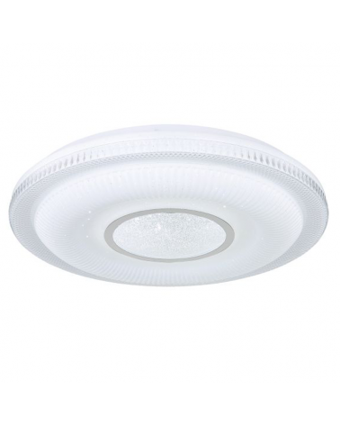 Ceiling lamp 50cm LED made of acrylic, metal and glass crystals 30W DIMMABLE Compatible with Alexa