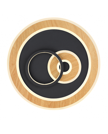 Plafón 40cm LED de metal y acrílico 40W REGULABLE Compatible con Alexa