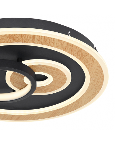 Plafón 40cm LED de metal y acrílico 40W REGULABLE Compatible con Alexa