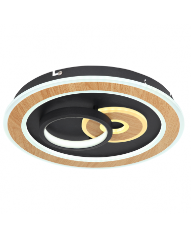 Plafón 40cm LED de metal y acrílico 40W REGULABLE Compatible con Alexa