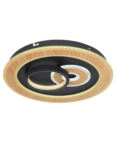 Plafón 40cm LED de metal y acrílico 40W REGULABLE Compatible con Alexa