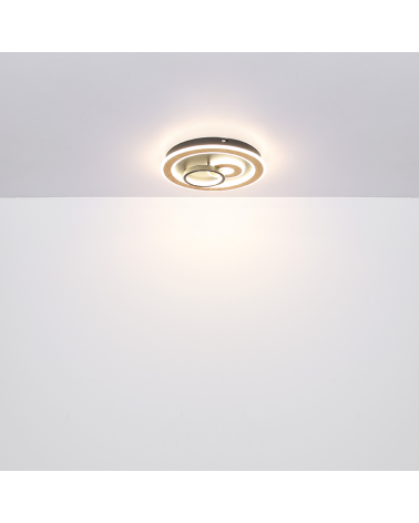 Ceiling lamp 40cm LED made of metal and acrylic 40W DIMMABLE compatible with Alexa