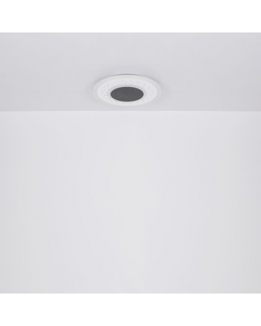LED ceiling lamp 46cm round made of metal and acrylic, white and opal finish CCT 44W Dimable
