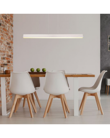 LED ceiling lamp metal 40W 121cm white DIMMABLE