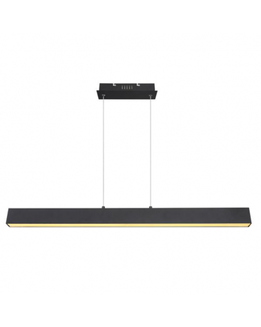 LED ceiling lamp metal 40W 121cm black DIMMABLE